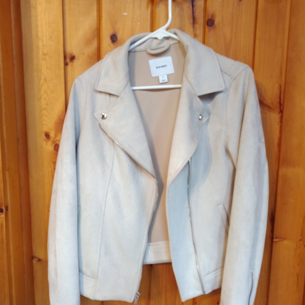 Faux Suede Bomber Jacket